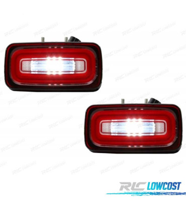 FANALI MERCEDES CLASSE G W463 LED ROSSO CROMATO