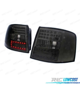 FANALI A LED AUDI A6 4B AVANT 97-04 FONDO CROMATO AFFUMICATO