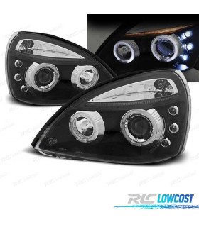 FARI PER RENAULT CLIO 01-05 ANGEL EYES FONDO CCFL NERO