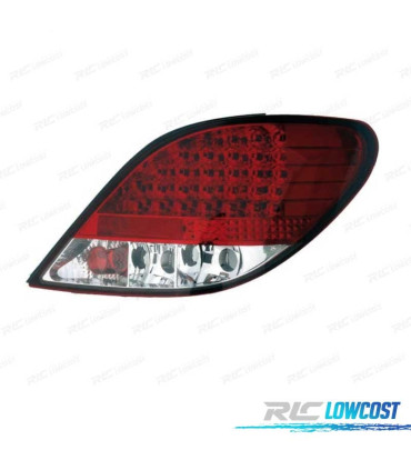 FANALI PER PEUGEOT 207 06-12 LED ROSSO CROMATO
