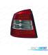 FANALI A LED OPEL ASTRA G 2P 4P 97-04 ROSSO AFFUMICATO