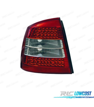 FANALI A LED OPEL ASTRA G 2P 4P 97-04 ROSSO AFFUMICATO
