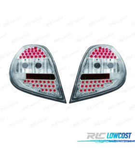 FANALI A LED RENAULT CLIO 05-09 FONDO CROMATO
