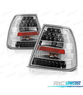 FANALI VOLKSWAGEN VW BORA 98-05 LED FONDO CROMATO
