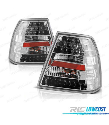 FANALI VOLKSWAGEN VW BORA 98-05 LED FONDO CROMATO