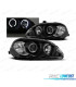 FARI PER HONDA CIVIC 99-01 ANGEL EYES SFONDO NERO