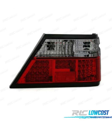 FANALI MERCEDES CLASSE E W124 85-95 LED ROSSO AFFUMICATO