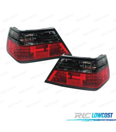 FANALI MERCEDES CLASSE E W124 85-95 LED ROSSO AFFUMICATO