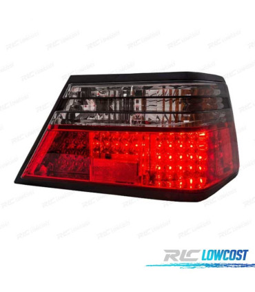 FANALI MERCEDES CLASSE E W124 85-95 LED ROSSO AFFUMICATO