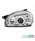 FARI PER OPEL CORSA B 93-00 ANGEL EYES CROMATI CON MASCHERA.