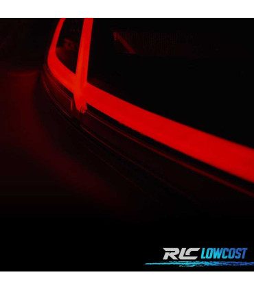 FANALI PER AUDI TT 06-14 FULL LED LIGHT BAR ROSSO FUMÉ DINAMICI