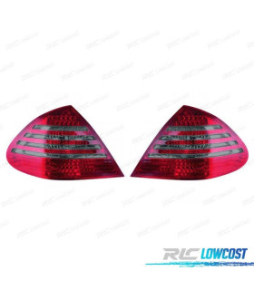 FANALI MERCEDES CLASSE E W211 02-06 LED FUMÈ ROSSO