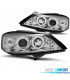 FARI PER OPEL ASTRA G 97-04 ANGEL EYES FONDO CROMATO