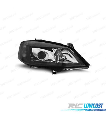 FARI PER OPEL ASTRA G 97-04 LENTE ABBAGLIO FONDO NERO