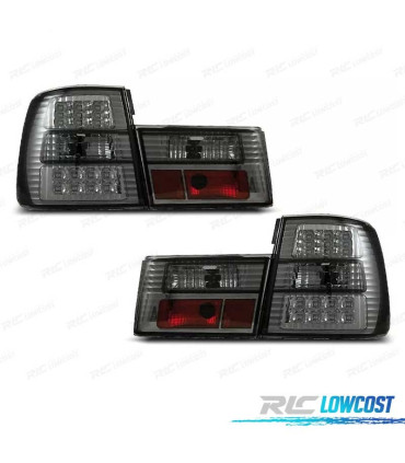 FANALI PER BMW SERIE 5 E34 88-95 LED SFONDO CROMATO FUME'