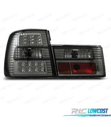 FANALI PER BMW SERIE 5 E34 88-95 LED SFONDO CROMATO FUME'