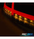 FANALI PER AUDI TT 06-14 FULL LED LIGHT BAR ROSSO FUMÉ DINAMICI