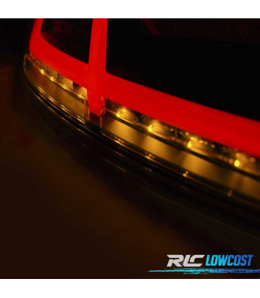 FANALI PER AUDI TT 06-14 FULL LED LIGHT BAR ROSSO FUMÉ DINAMICI
