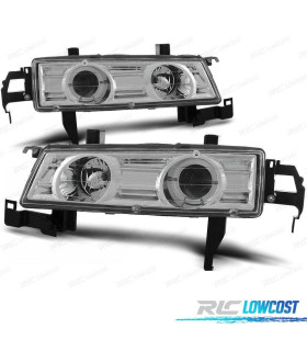 FARI PER HONDA PRELUDE 92-96 ANGEL EYES FONDO CROMATO