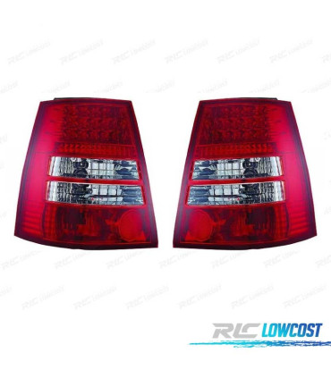 FANALI PER VOLKSWAGEN VW GOLF 4 VARIANT 97-03 LED ROSSO CROMATO