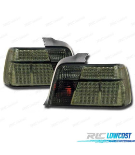 FANALI PER BMW SERIE 3 E36 90-99 LED SFONDO CROMATO FUME'