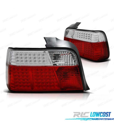 FANALI PER BMW SERIE 3 E36 91-99 LED ROSSO CROMATO