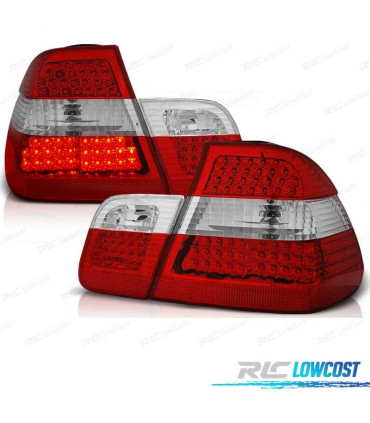 FANALI BMW E46 98-01 LED ROSSO CROMATO