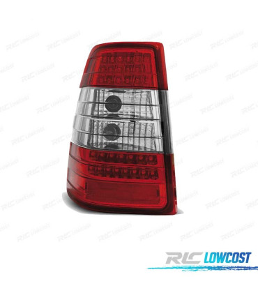 FANALI MERCEDES CLASSE E W124 SW 85-95 LED ROSSO CROMATO
