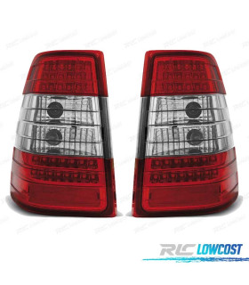 FANALI MERCEDES CLASSE E W124 SW 85-95 LED ROSSO CROMATO