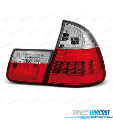 FANALI BMW E46 TOURING 98-05 LED ROSSO CROMATO
