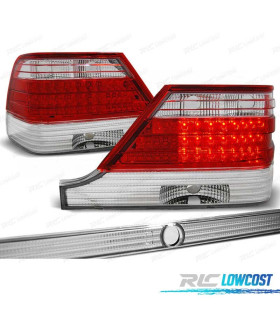 FANALI MERCEDES CLASSE S W140 94-98 LED ROSSO CROMATO