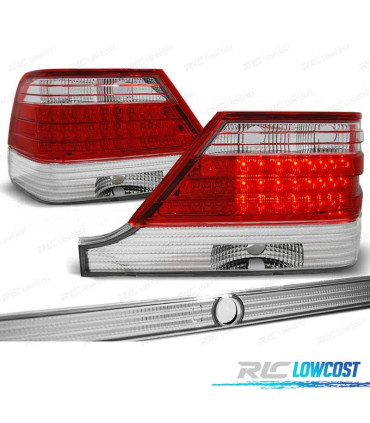 FANALI MERCEDES CLASSE S W140 94-98 LED ROSSO CROMATO