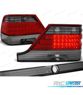 FANALI MERCEDES CLASSE S W140 94-98 LED ROSSO AFFUMICATO