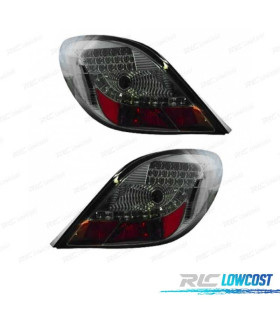 FANALI PER PEUGEOT 207 06-12 LED FONDO CROMATO FUMÉ A