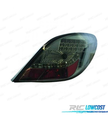 FANALI PER PEUGEOT 207 06-12 LED FONDO CROMATO FUMÉ A