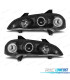 FARI PER OPEL TIGRA 95-03 ANGEL EYES CCFL FONDO NERO