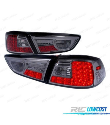 FANALI MITSUBISHI LANCER SEDAN 08- LED FONDO CROMATO AFFUMICATO