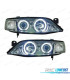 FARI OPEL VECTRA B 96-98 ANGEL EYES CCFL FONDO CROMATO
