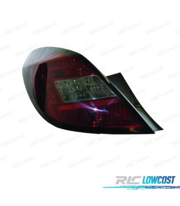 FANALI OPEL CORSA D 06-14 LED ROSSO SCURO