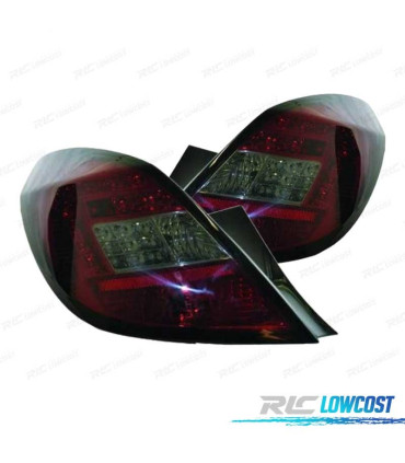 FANALI OPEL CORSA D 06-14 LED ROSSO SCURO