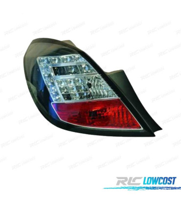 FANALI OPEL CORSA D 06-12 LED SFONDO NERO