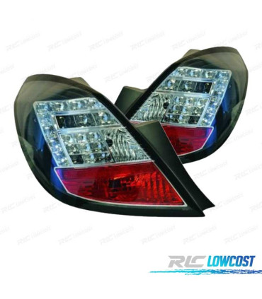 FANALI OPEL CORSA D 06-12 LED SFONDO NERO