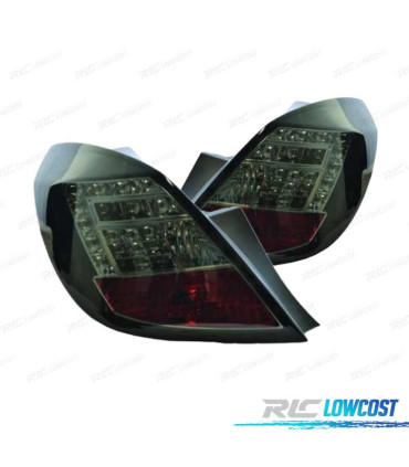 FANALI OPEL CORSA D 06-14 A LED SFONDO NERO AFFUMICATO