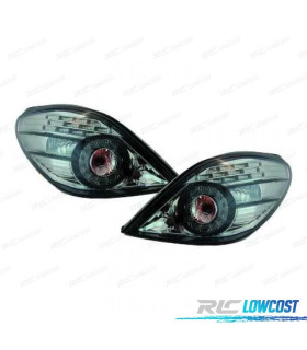 FANALI PEUGEOT 207 CC 06-12 LED FONDO CROMATO