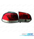 FANALI PER VOLKSWAGEN VW GOLF 6 08-12 LED ROSSO CROMATO