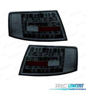 FANALI AUDI A6 4F 04-08 LED FONDO CROMATO FUMÉ