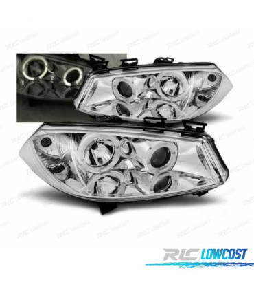 FARI RENAULT MEGANE 02-05 OCCHI ANGEL CCFL FONDO CROMATO