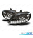 FARI CITROEN SAXO 99-04 LUCE DIURNA A LED FONDO NERO