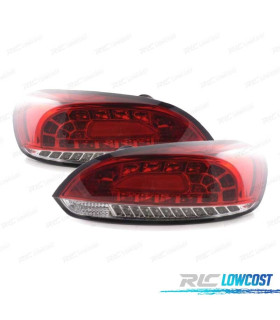 FANALI VOLKSWAGEN VW SCIROCCO 08-14 LED ROSSO CROMATO