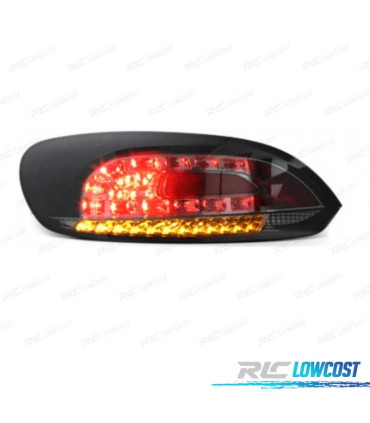 FANALI VOLKSWAGEN VW SCIROCCO 08-14 LED FONDO CROMATO FUMÉ